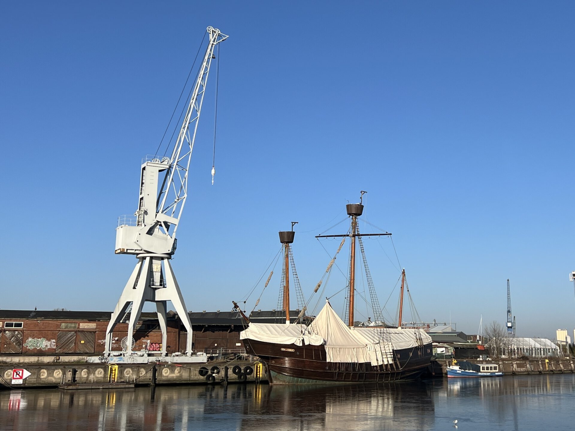 Im alten Hafen der Hansestadt Lübeck